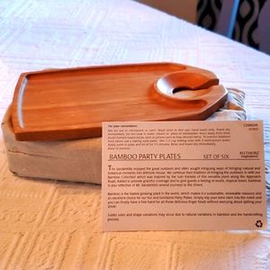 Bamboo party plates